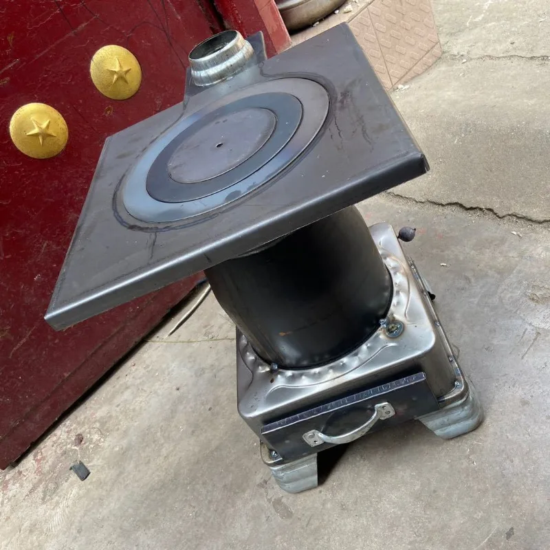 

Winter Heating Charcoal Stove Household Portable Thickened Durable Firewood Camping Stove Outdoor Camp Cooking Supplies