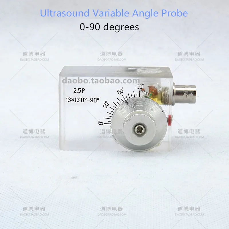 Ultrasound variable angle probe, 0-90 degree calibration angle, adjustable angle, Lamb wave P-wave and S-wave surface wave.