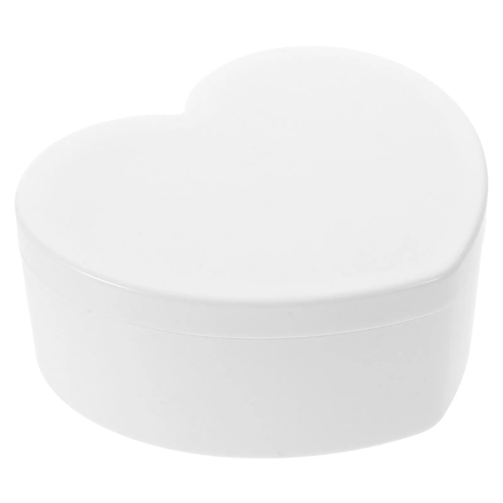 

Heart Shaped Box Dual Layer Organizer Built in Mirror Girls Travel Earring Necklace Necklace Storage Box Storage Container
