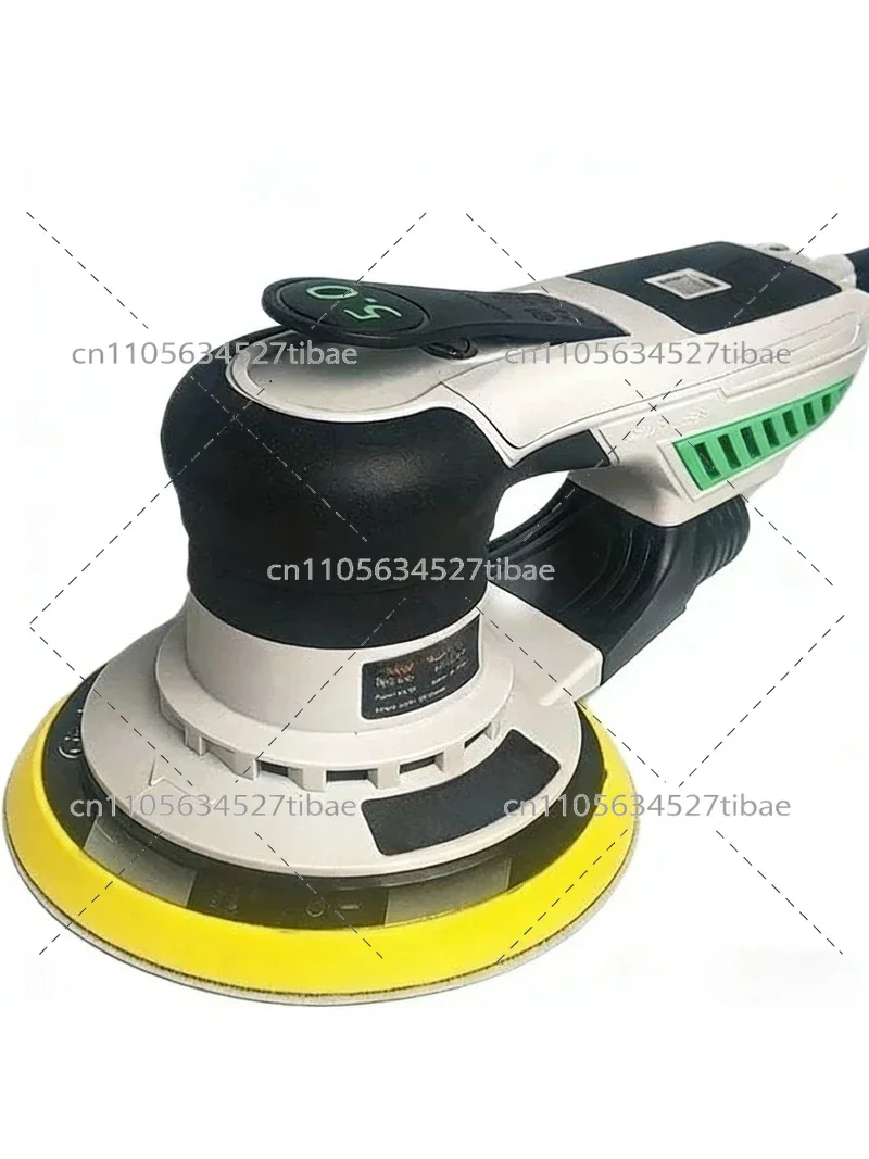 6 Inch Air Sander Pneumatic Grinder Brushless Polisher Car Paint Dry Sanding Waxing Tool with 5 Heads