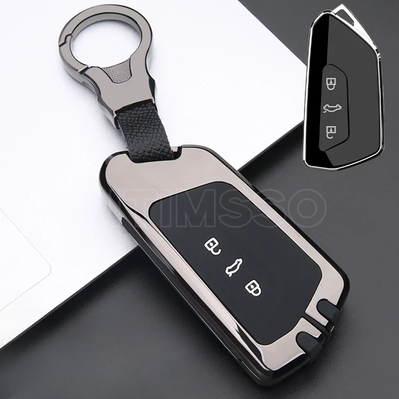 

Alloy Car Key Cover for VW Golf 8 Shell Key Cover for Skoda Octavia A8 MK4 Mk8 2020 2021 Seat Leon Mk4 Cupra Formentor Protector
