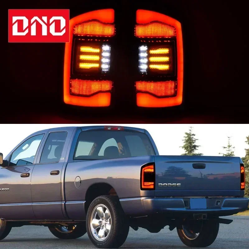 Car LED Taillights For Dodge RAM 1500 2500 3500 2002-2008 Rear Running Lamp Brake Reverse Turn Signal Waterproof Car Accessories