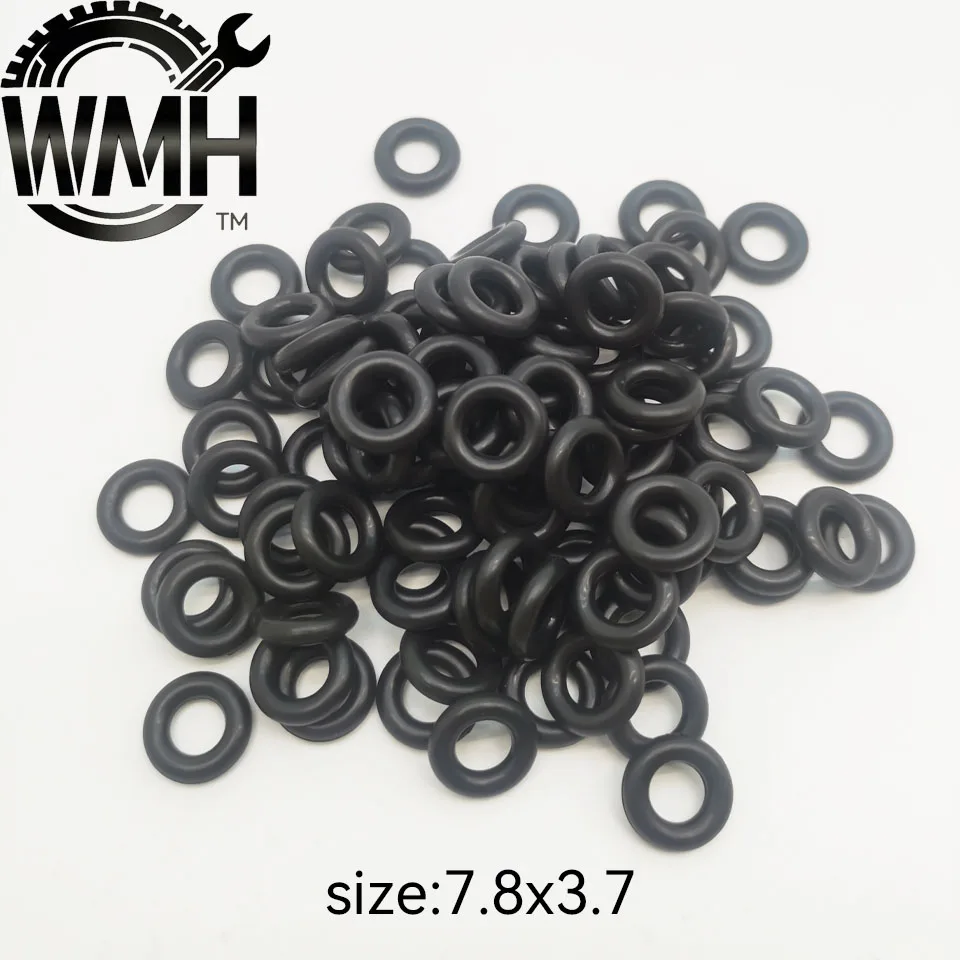100 Stück Größe: 7,8 x 3,7 mm 21025 Kraftstoffeinspritzer-Gummi-O-Ring 280158034 FJ10066 FJ10067 17113602 für CHEVROLET & GMC