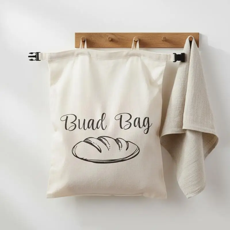 Cotton Bread Bag Reusable for Homemade Loaf Eco Friendly Bakery Storage Kitchen and Picnic Solution