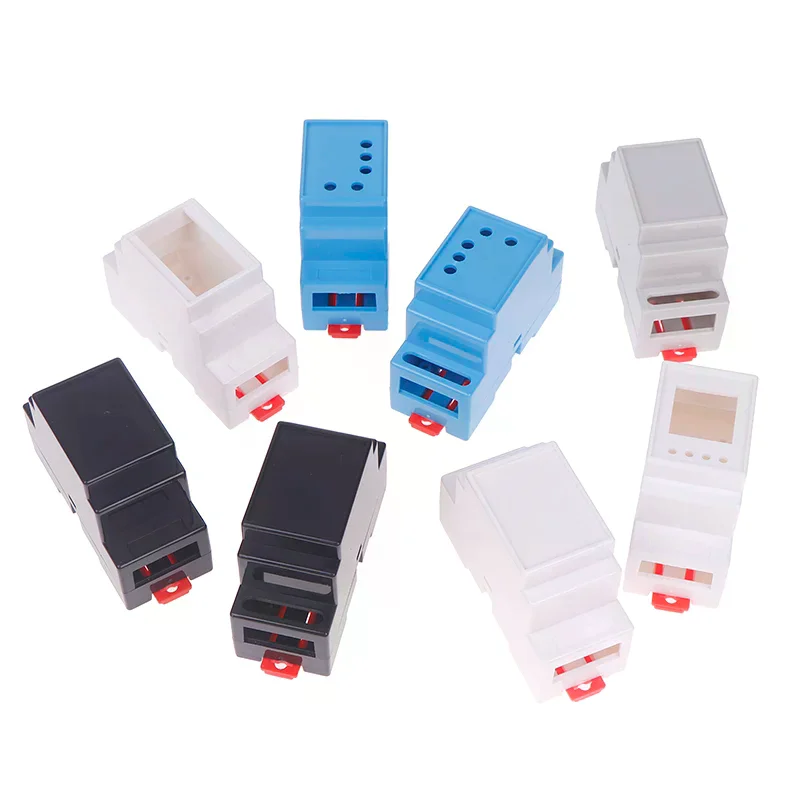 1pc Din Rail Box Plastic Box 4Colors 88x37x59mm 35-Rail Plc Junction Electronics Project Case Mounting Instrument Housing view 3