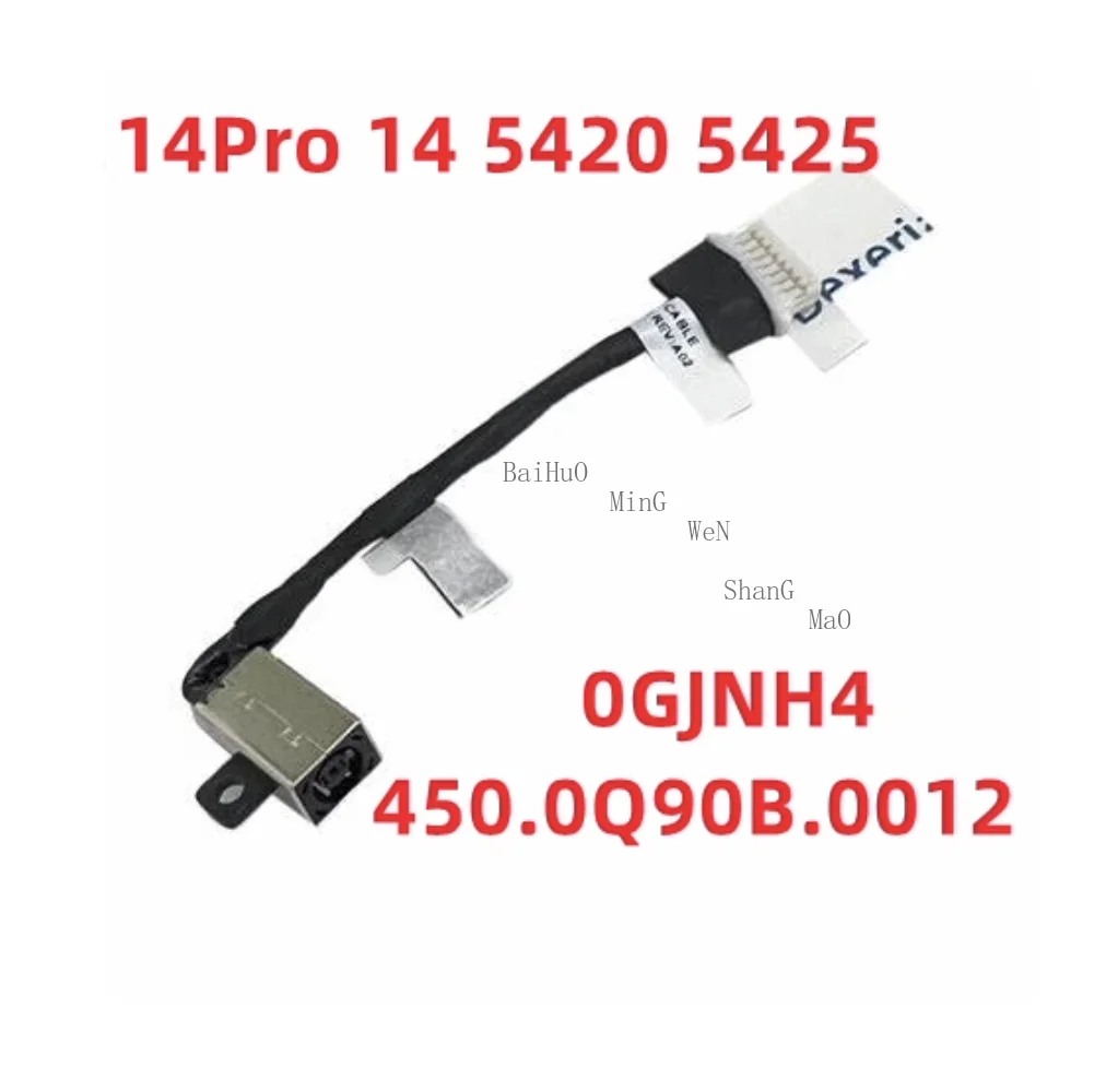 For Dell Inspiron 14 Pro 5420 5425 DC Charging Port Power Interface Power Plug 450.0Q90B.0012 0GJNH4