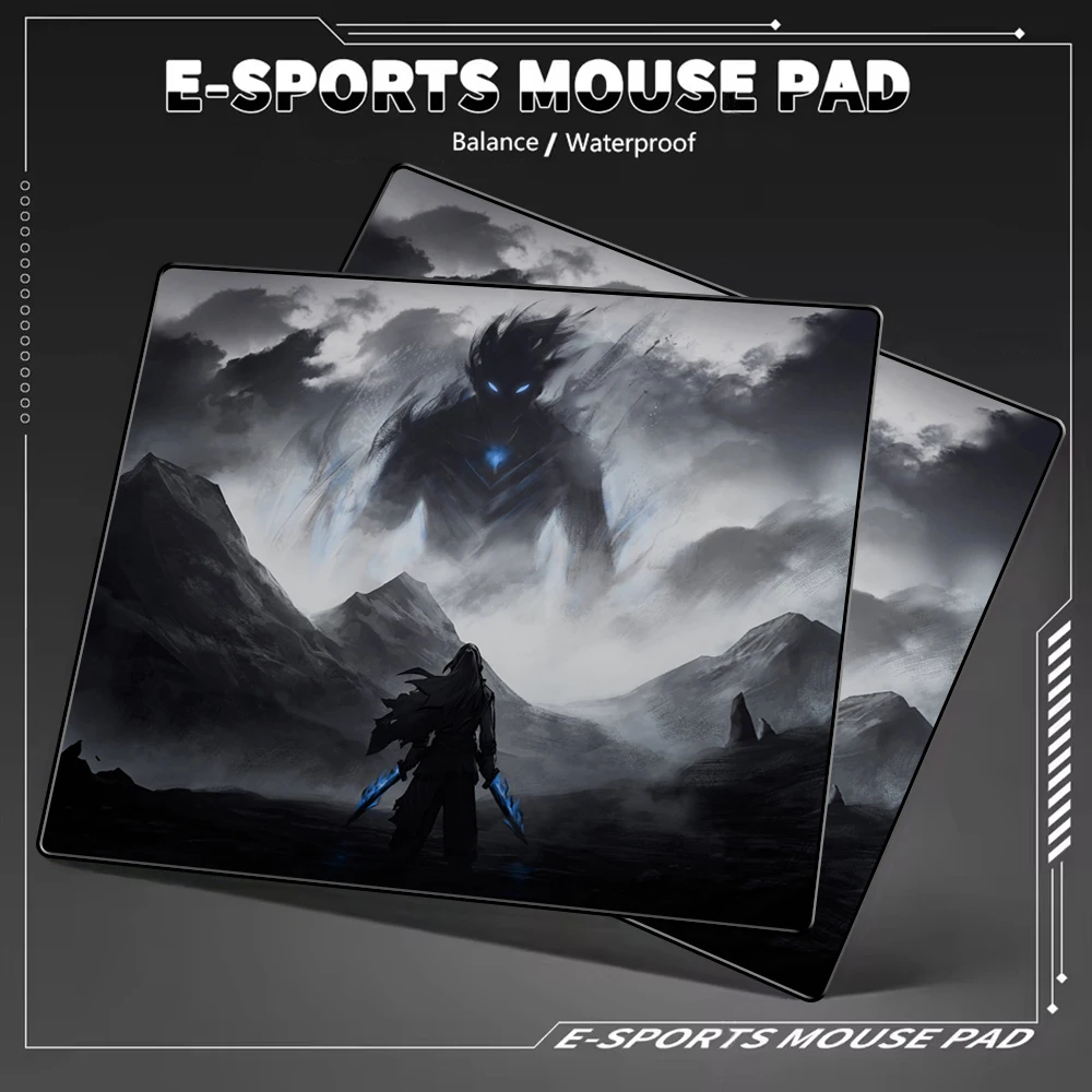 

Samurai Warrior Mouse Pad 45*40cm Balance Gaming Mousepad E-Sports Professional Game Mouse Mat Big Non-Slip Computer Desk Mat
