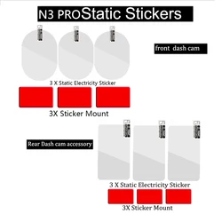 for DDPAI Mola N3 N3 PRO Accessory Set Static Sticker StickerTool Tilting Tool For DDPAI Dash Cam Mola N3 pro 3PCS