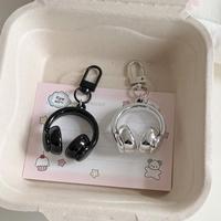 1PC Cute Creative 3D Earphones Pendant Keychain Mobile Phone Chain Earphone Charm Backpack Hanging Decoration Accessories Gifts