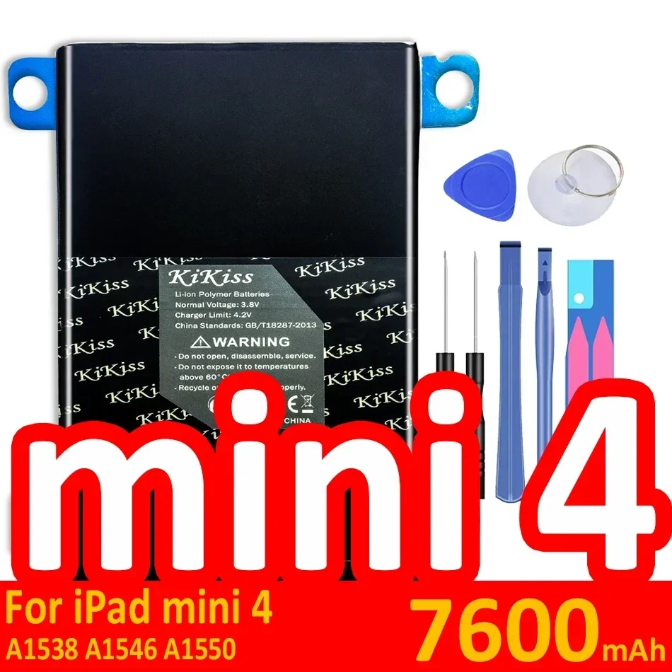 Replacement Tablet Battery For Apple IPad Mini 1 2 3 4 for Ipad Mini1 Mini2 Mini3 Mini4 A1512 A1489 A1490 A1491 A1601