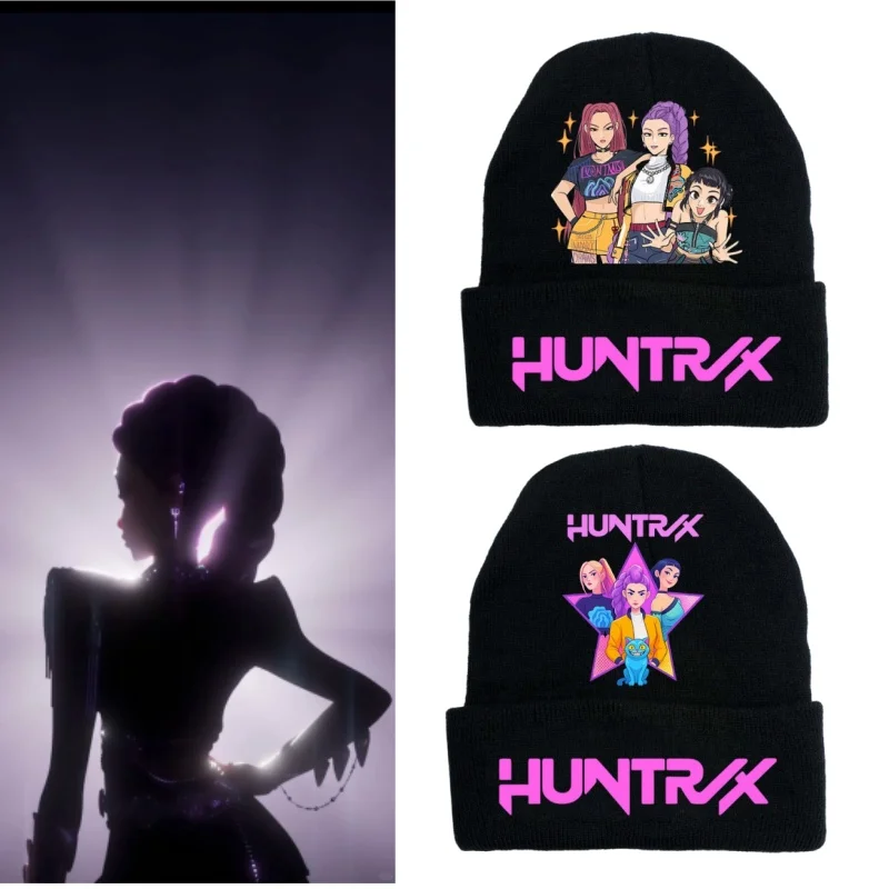 

Movies Kpop Hats Women Men Knitted Beanie Cap Skull Embroidered Cap Bonnet Skullies Cold Caps Boys Gifts Y2k Winter Warm