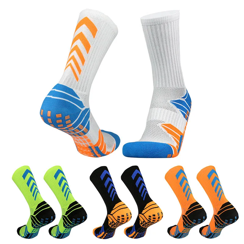 Followed by arrow Football Socks Anti Slip Soccer Sports Men Womens Sport Socks Square friction Film Thickened Towel Bottom39-45