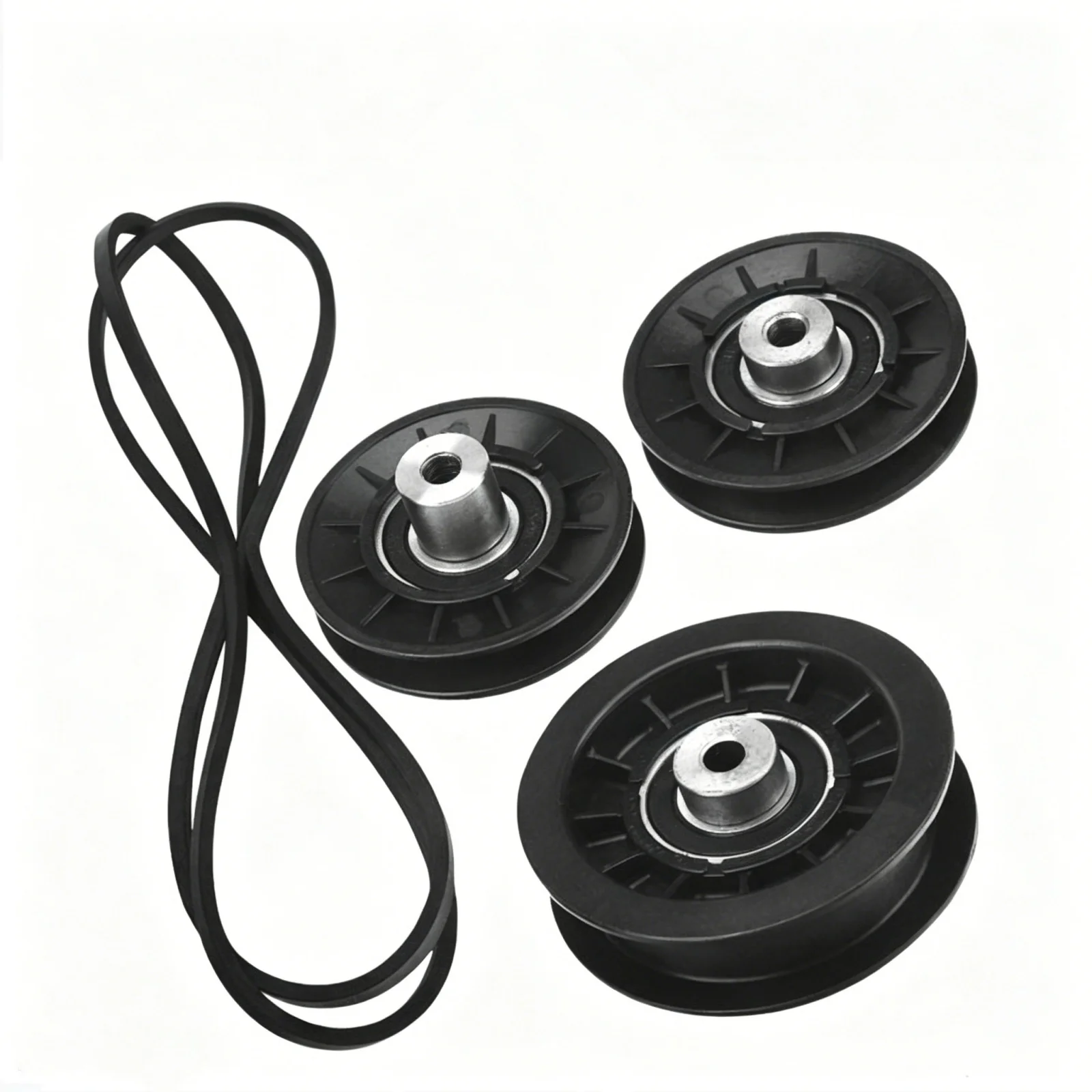OEM Replacement Pulleys for Lawn Mower Belt Kit For Heavy for Lawn Work As Shown Lawn Mower Reinforced Rubber Compound