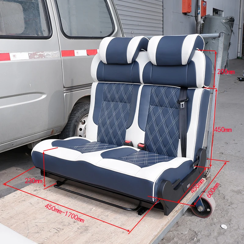 AutoLiuMa المهنية متعددة الوظائف تعديل الجلود مقعد السيارة السرير مخصص MPV المنازل المتنقلة فان العبور شاحنة التخييم مقعد السرير