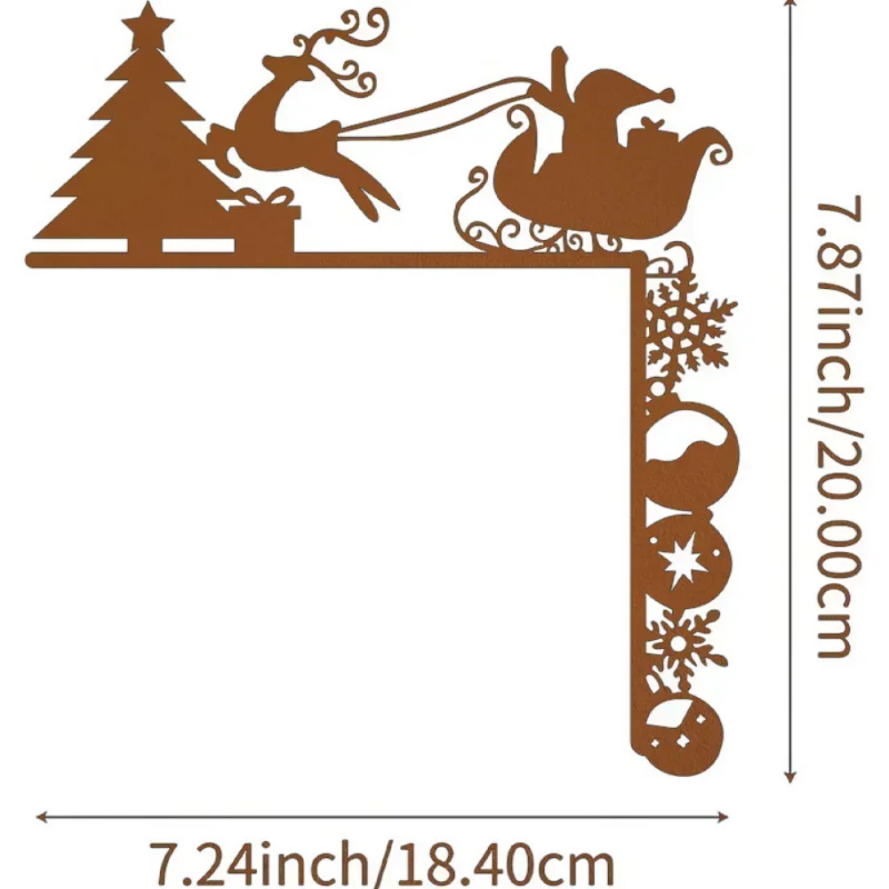 Unique Metal Sleigh Decorative Wall Stickers – Transpose Your Christmas with These. Distinctive for Festive Decor