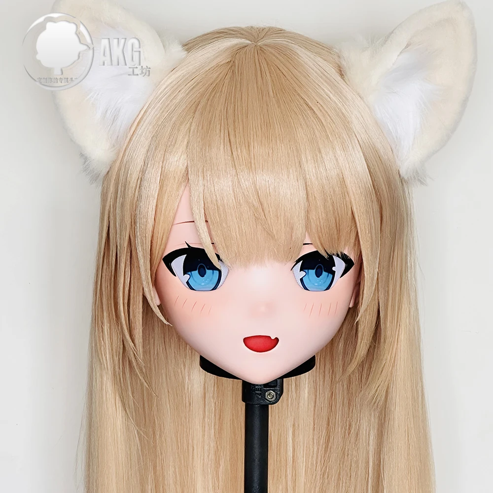 

(AL242) Customize Character Crossdress Female/Girl Resin Half/Full Head With Lock Cosplay Japanese Anime Game Role Kigurumi Mask