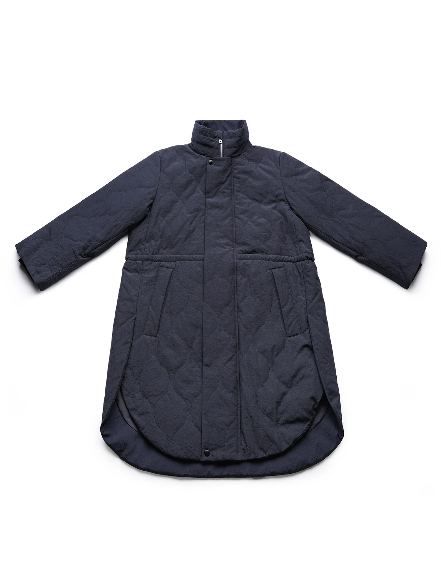 

Женское хлопковое пальто Tfa824FW4 с воротником-стойкой, длинными рукавами, на молнии, средней длины, весеннее, модное, для повседневной носки