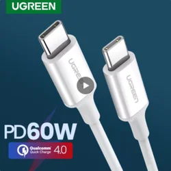 Ugreen PD 60W USB C naar USB Type-C-kabel QC4.0 3.0 snellaaddatakabel voor Macbook Samsung S20 S9 USB C-kabel voor iPhone 15
