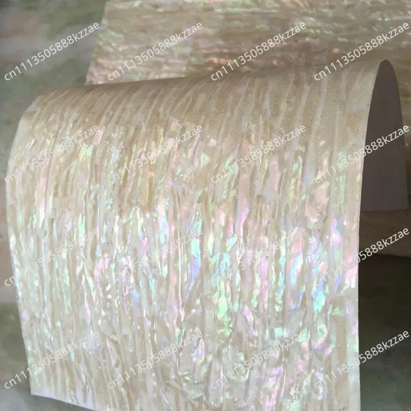 240*140mm Colorful Natural Abalone Shell Paper Flexible with Self Adhesive Mother Of Pearl Creative Decorative Patch Material
