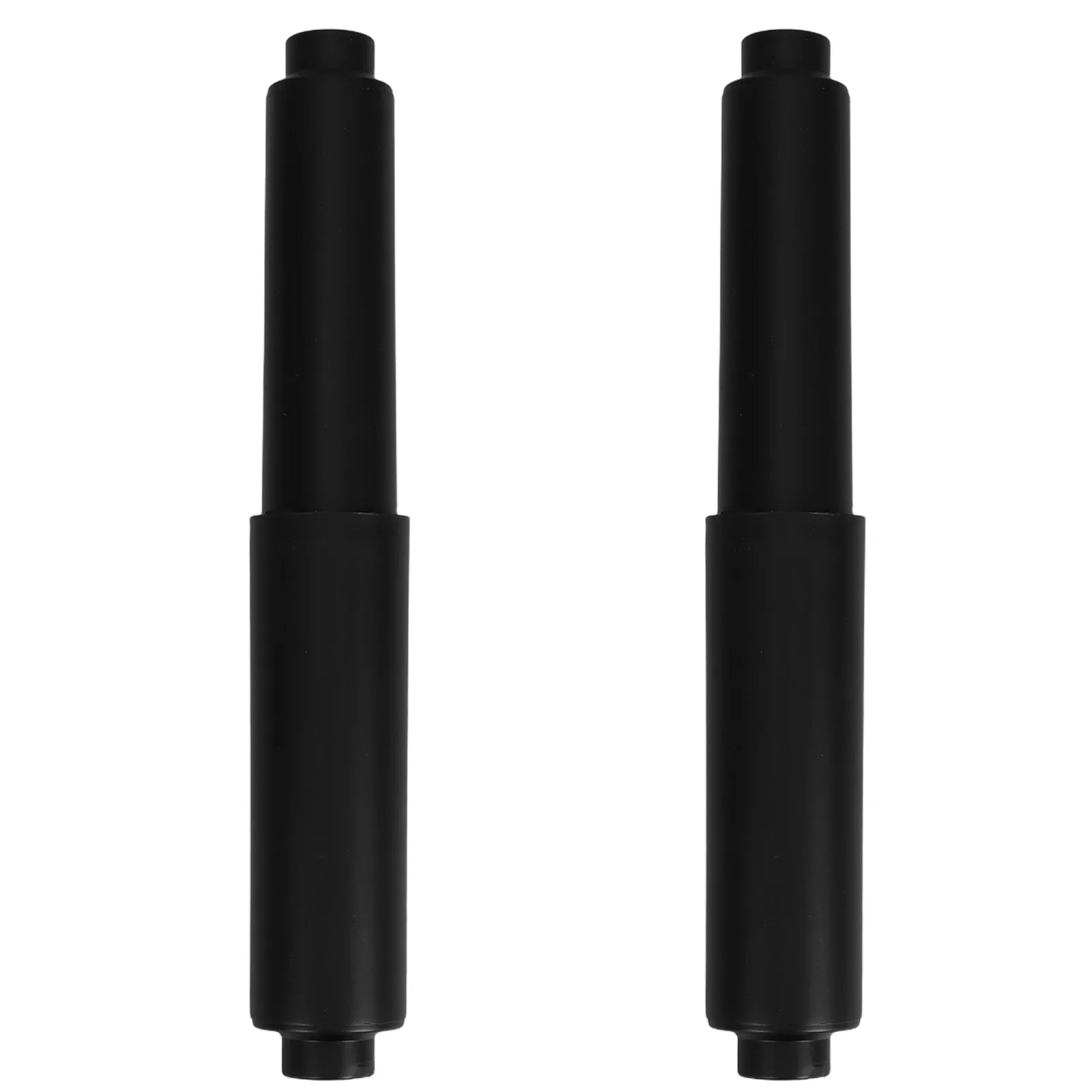 2Pcs Toilet Paper Roller Rod Black Spring Loaded Retractable Insert Fits Most Bathroom Tissue Holders Replacement Spring Rod