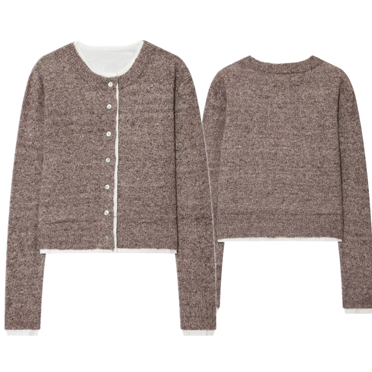 

Maxdutti французский элегантный вязаный кардиган с цветными блоками, куртка для женщин, женский свитер, кардиган, трикотаж, женская одежда, топы