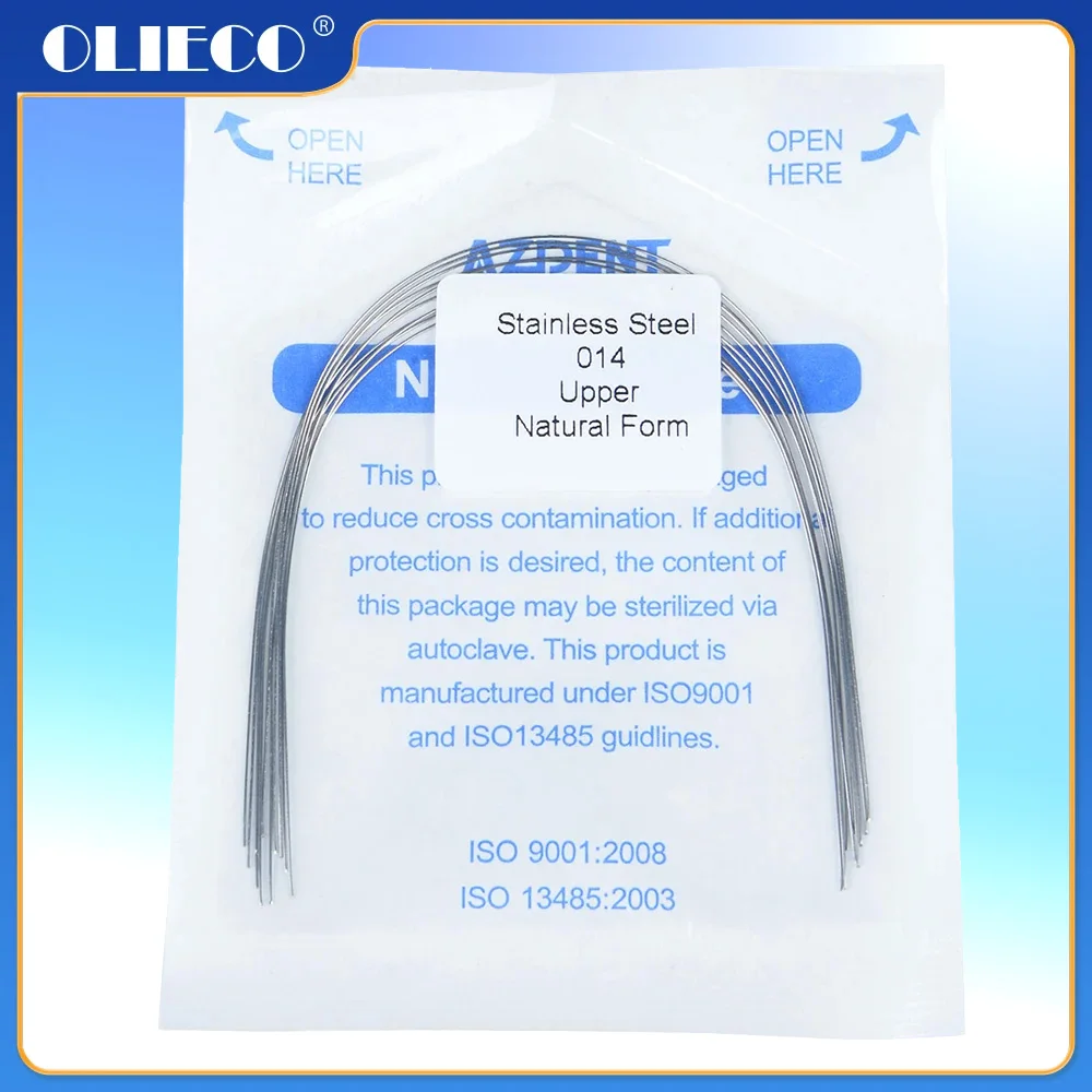 1Pack(10pcs/pack) Stainless Steel Dental Orthodontic Round Arch Wire Natural Oval Form Arcwire