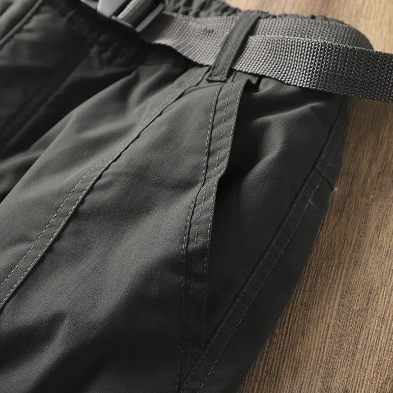Outdoor Workwear Pants Men's Loose Fleece Lined Thick Soft Hiking Pants Windproof Waterproof Polyester Fiber Straight Leg