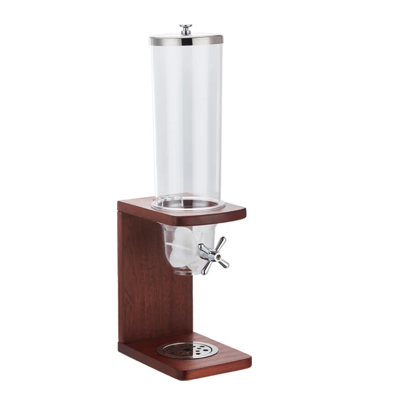 Buffet Wooden Seat Cereal Machine, Oat Grain Dispenser, Separator Storage Tank