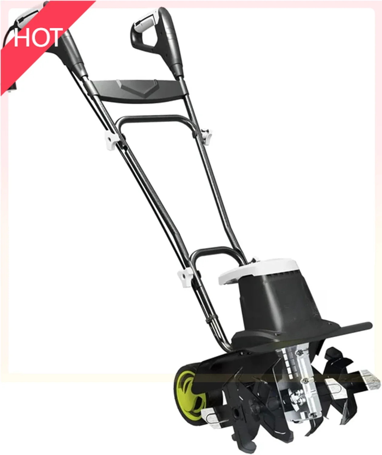 

(XMSJ)Electric Garden Tiller Cultivator,12 Amp, 16 Inch, Black - Heavy-Duty Gardening Machine & Equipment for Gardens, Lawns Y