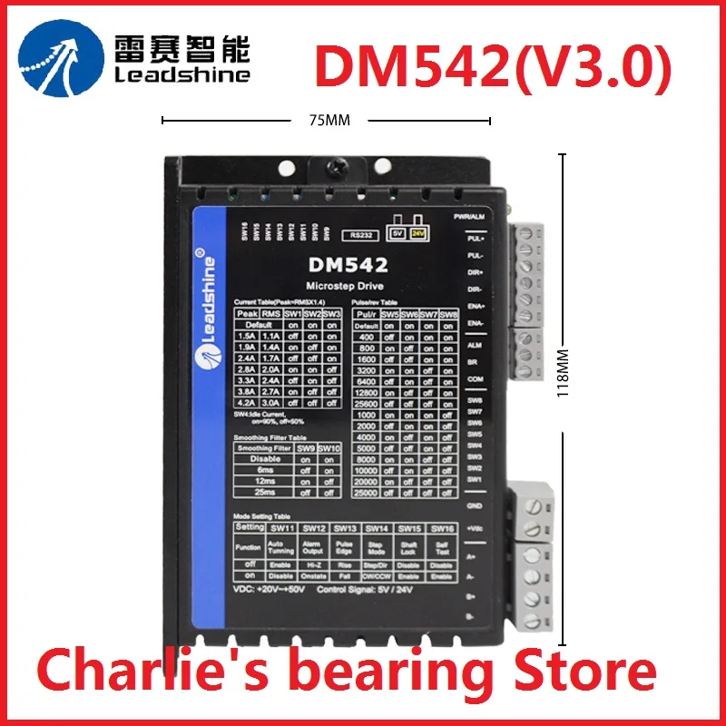 

1pc 100% brand new original genuine Leadshine brand stepper motor driver DM542(V3.0)