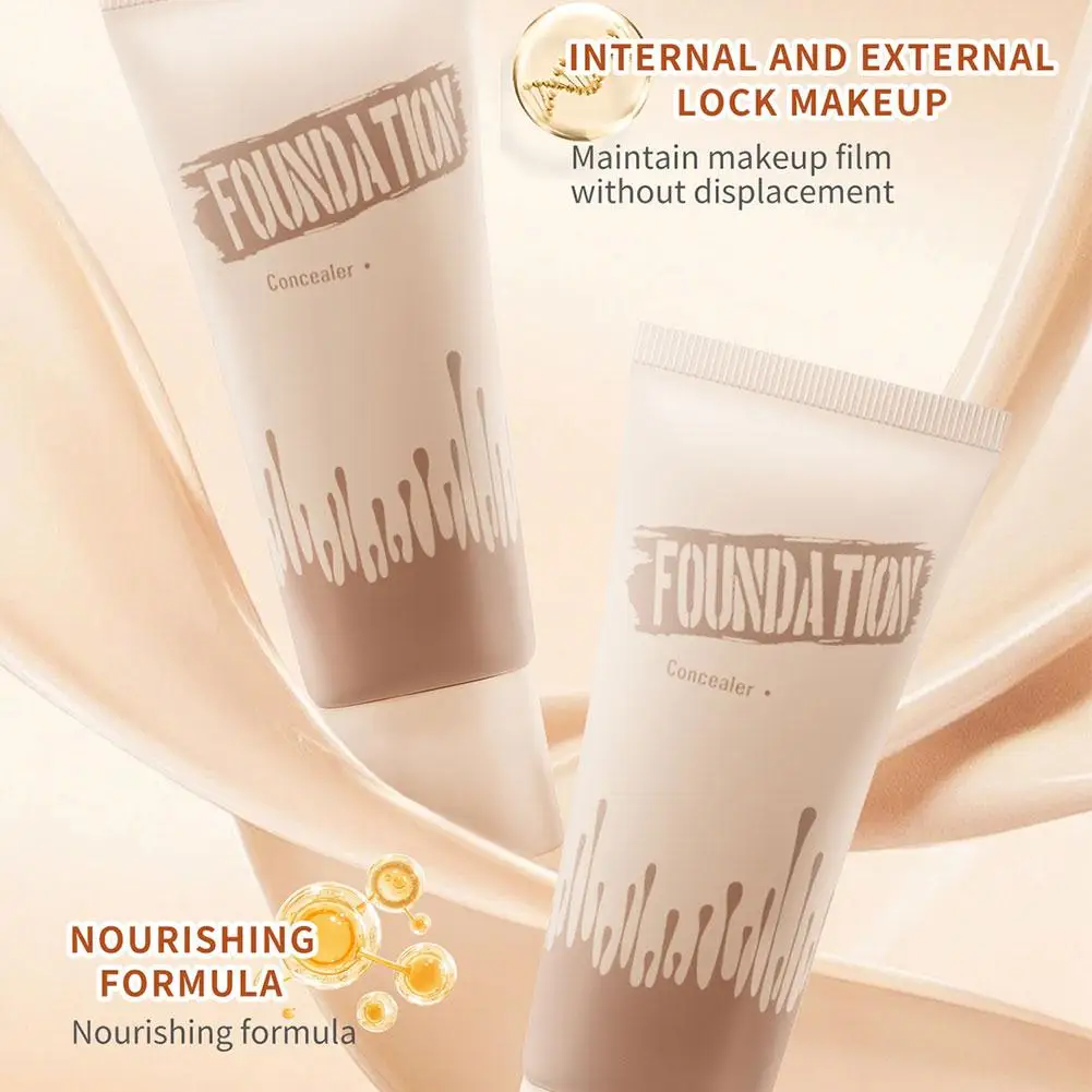 Slang Vloeibare Foundation Covers Tatoeages Acne Sproeten Zwarte Oogcirkels Huidskleur Waterdichte Concealer Draagbare Vloeibare Foundation