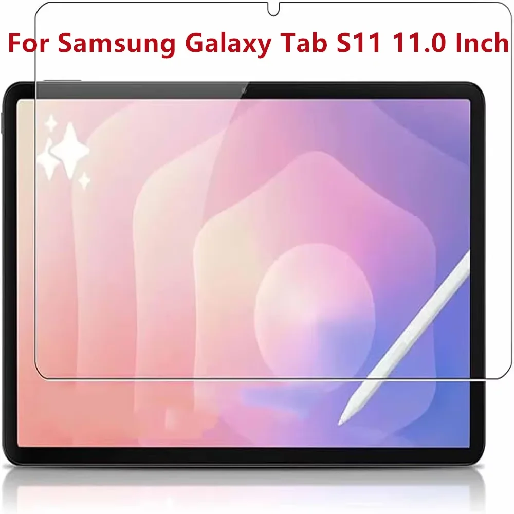 1PCS 9H Tempered Glass For Samsung Galaxy Tab S11 Screen Protector 11.0 Inch Tablet Anti-Fingerprint HD Clear Protective Film
