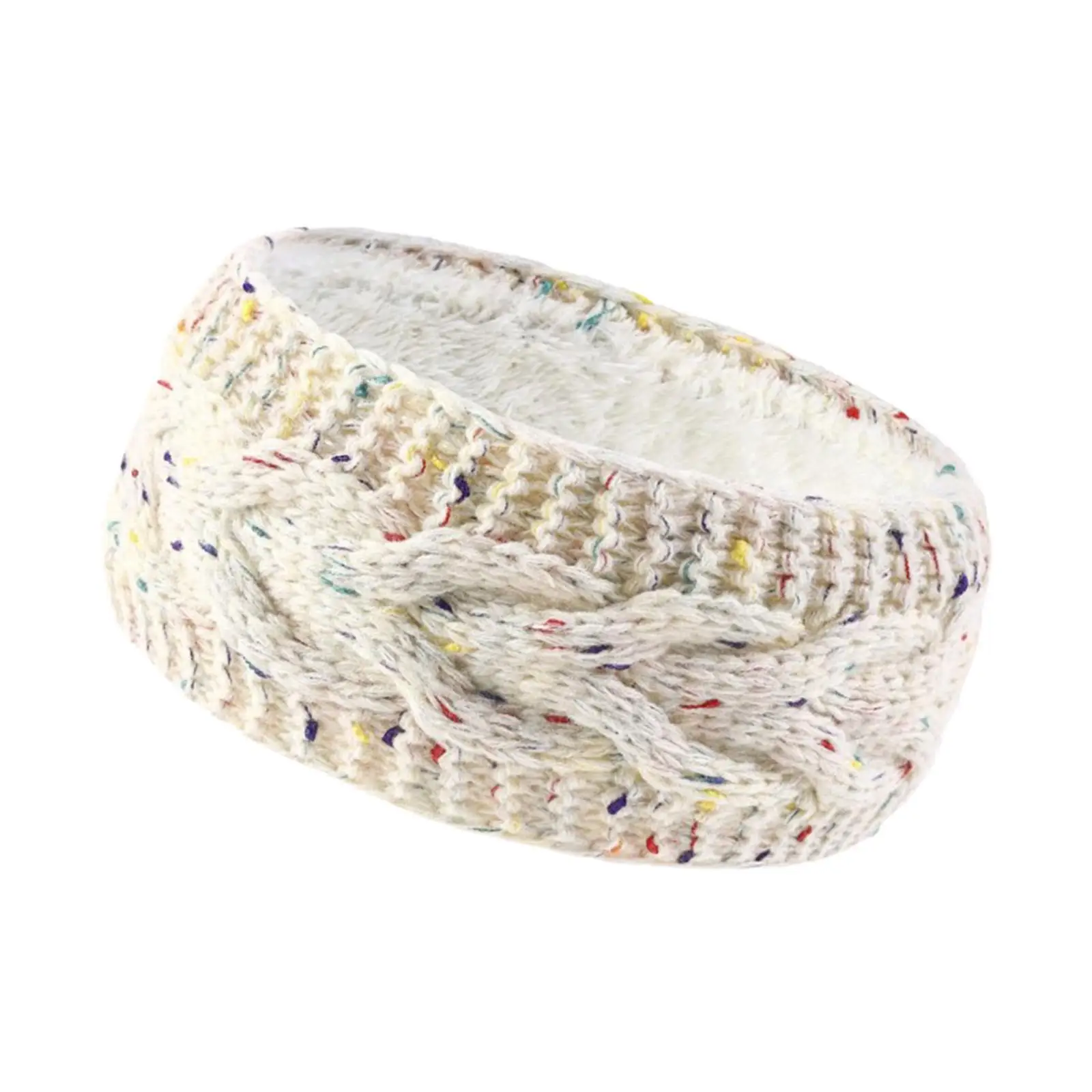 Winter Headband Women Knitted Ear Warmer for Women Girls Fleece Lined Stylish Soft Knit Head Wrap Knit Headband Hair Turban