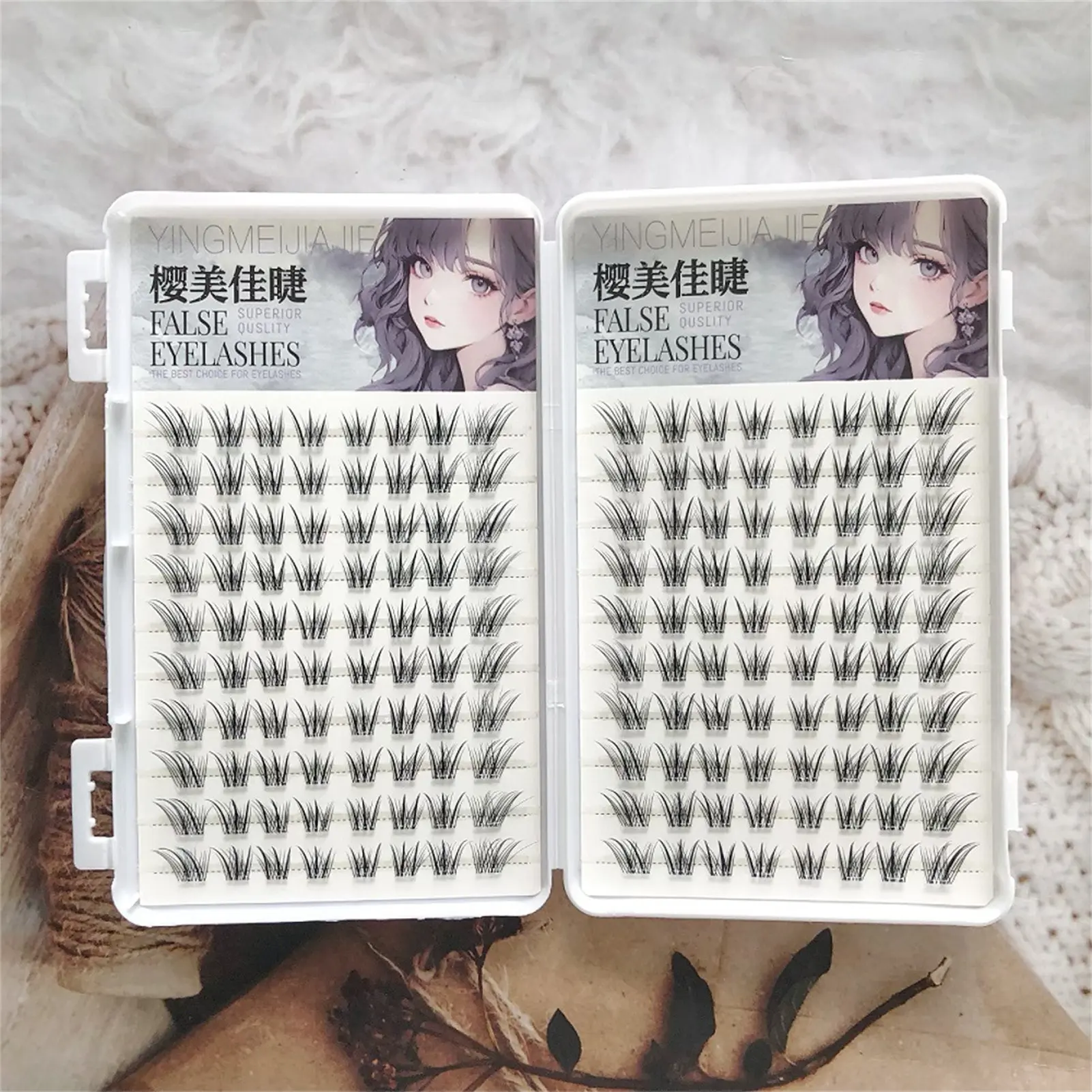 Cílios postiços estilo coreano, 8-12mm, misto c, encaracolado, volume natural, leve, cluster único, cílios postiços para maquiagem diária