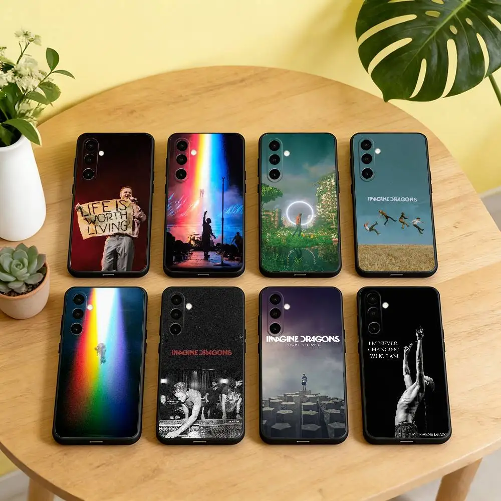 

I-Imagine D-Dragons Band Phone Case For Samsung Galaxy A73,A72,A71,A70,A53,A52,A51,Soft Silicone Black Cover