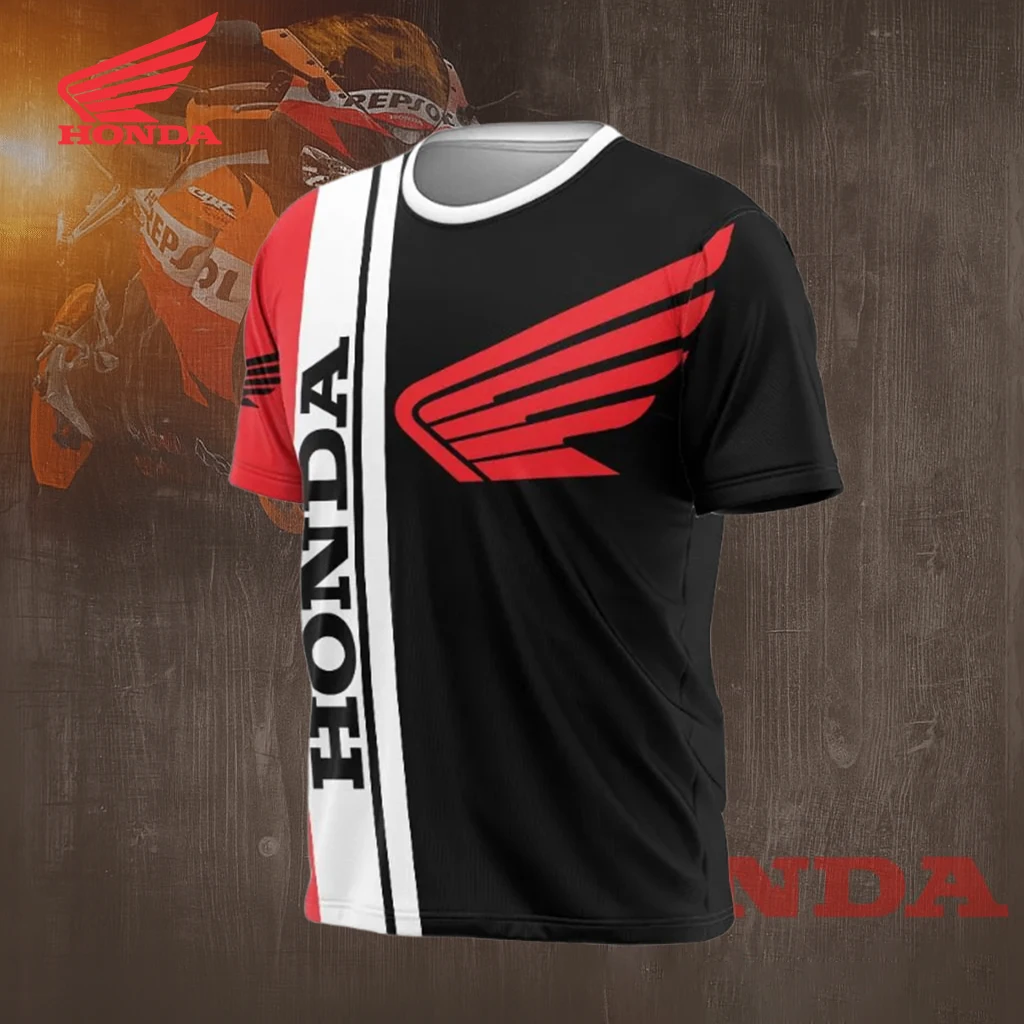 

Honda 2026 Lightweight Racing T-shirt For Men Quick Dry Breathable Moto Top Short Sleeve Motorcycle Jersey For Summer Rides
