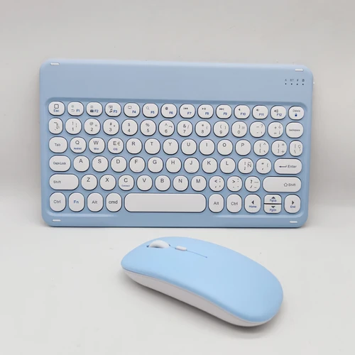 Imagen 2 del producto Teclado Bluetooth español, ratón gratis de 10 pulgadas para iPad Pro, teclados magnéticos de aire, Mini teclado inalámbrico portátil para PC y tableta