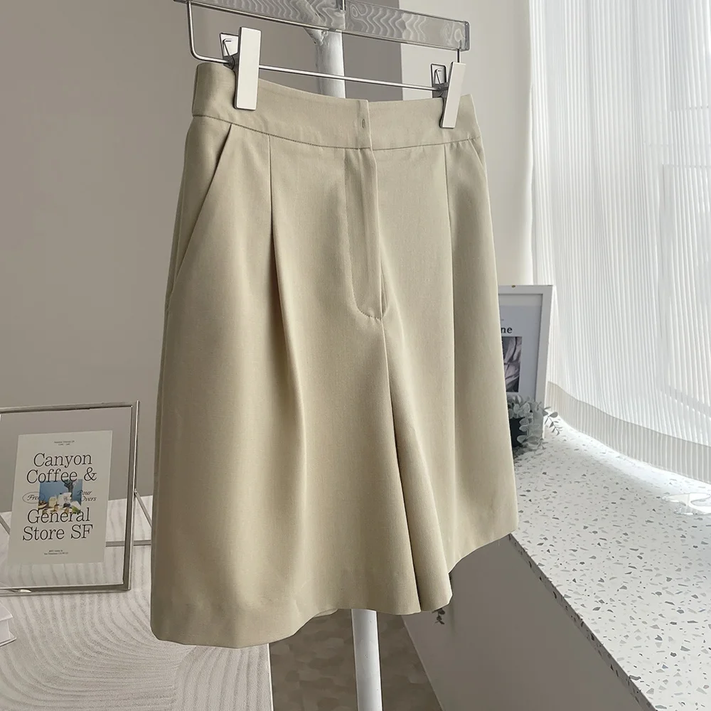 Slimming Straight Leg Pants Dstring Elastic Waist Commuter Versatile ort Pants Korean Sle Casual Trousers for Women