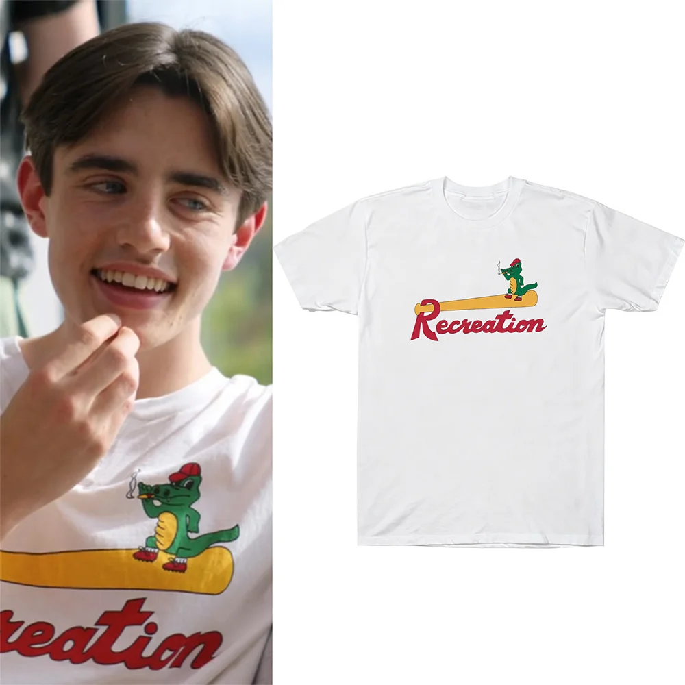 Sterling Point Rory Recraation Print Cotton T‑Shirt Men Women O‑Neck Short Sleeve Casual Tee Vintage Streetwear Unisex Loose Top