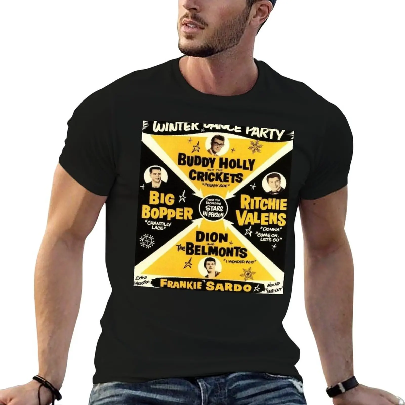 

Winter Dance Party 1959 T-Shirt t shirts for man slim fit cotton t shirts high quality man tshirt T-Shirt