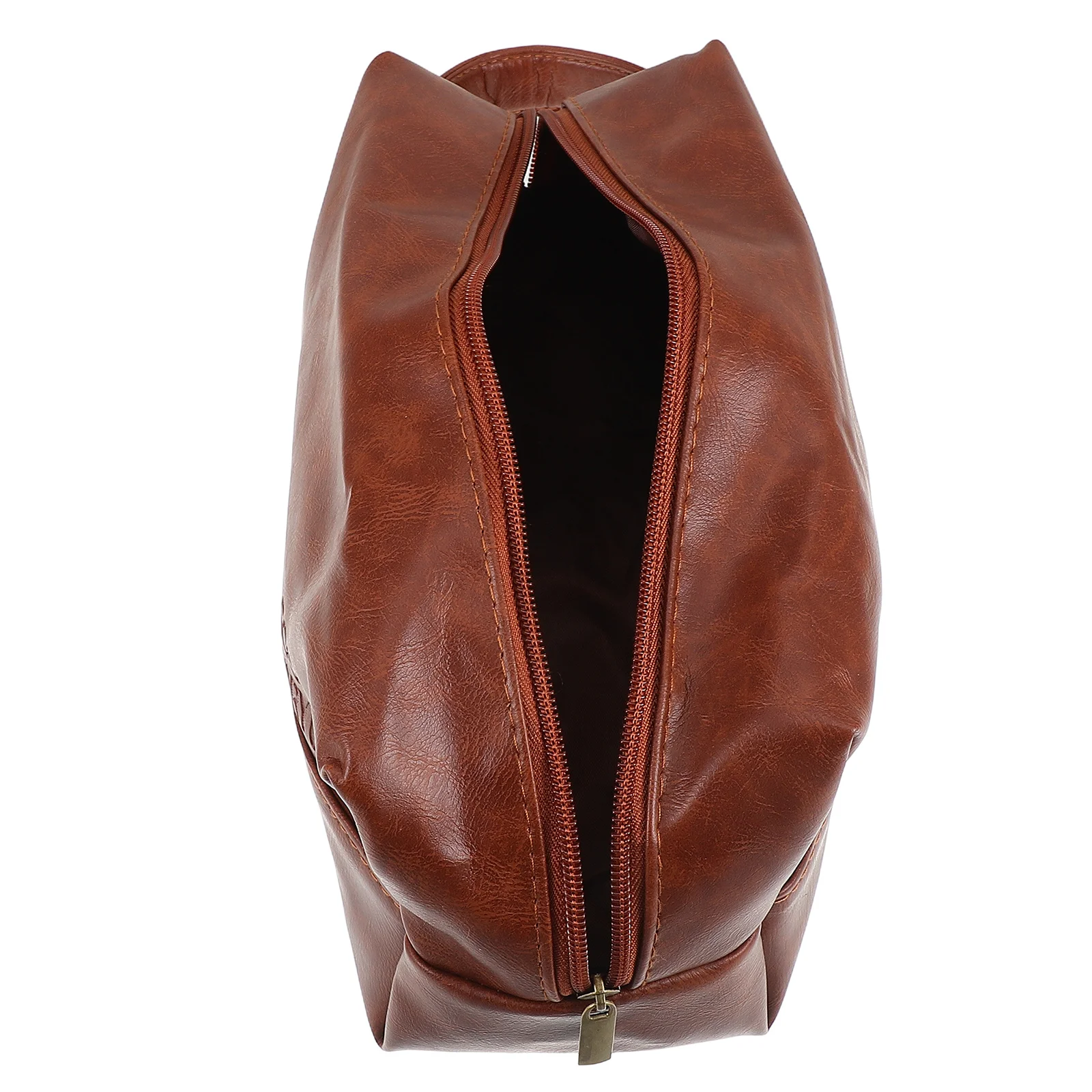 

Men's Travel Toiletry Bag Large Capacity PU Portable Bathroom Organizer for Business Trips Grooming Skincare Accessories