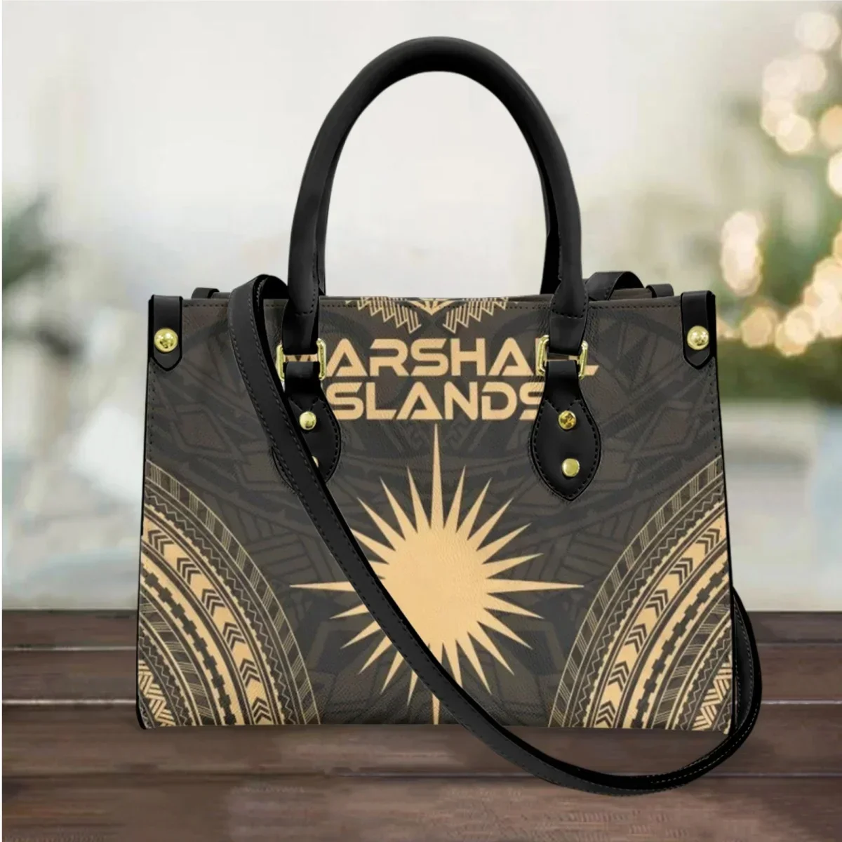 

Marshall Island Kwajalein Flag Women's Handbags Polynesian Casual Shoulder Bags Luxury PU Leather Female Cross Body Bags Woman