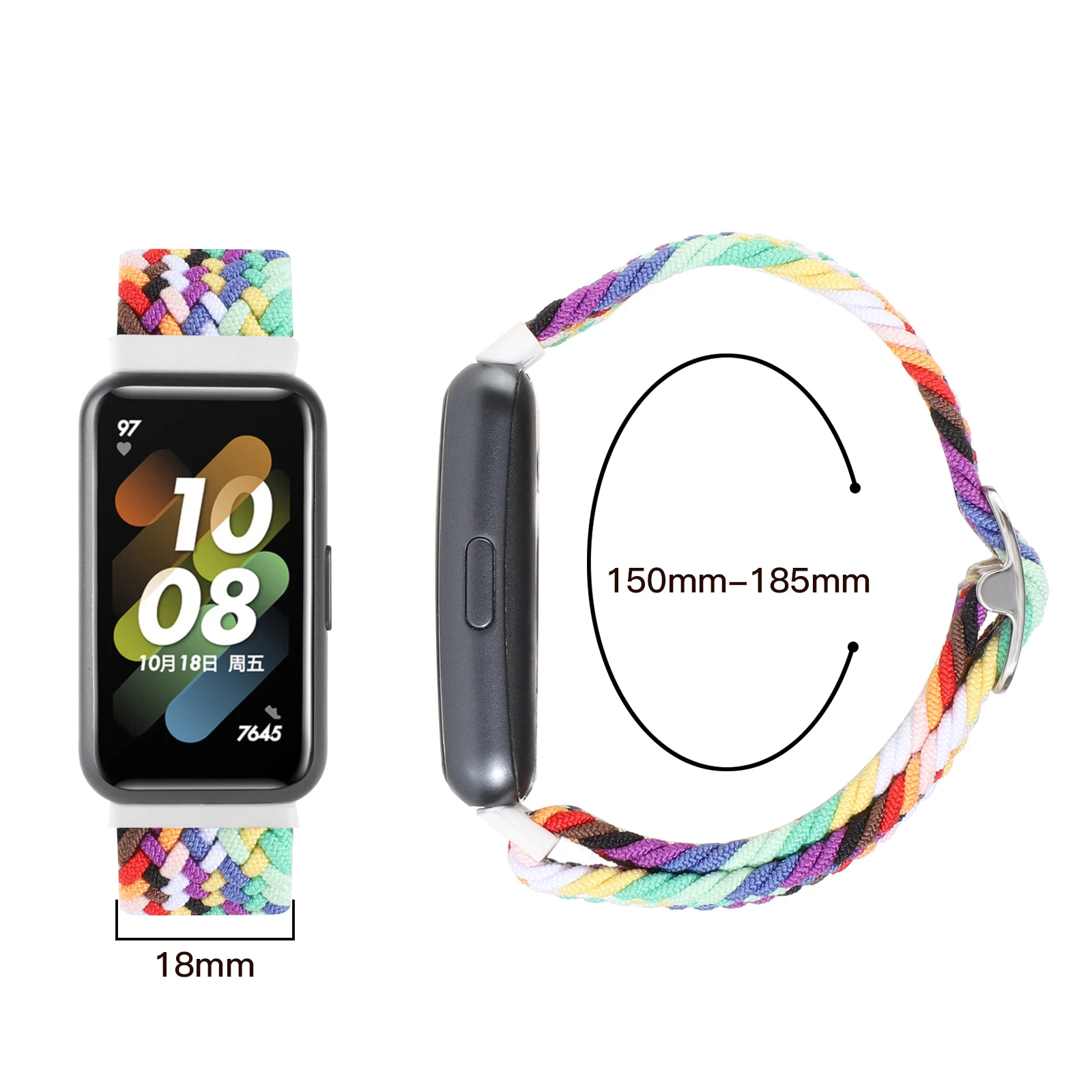 화웨이 7 용 브레이드 팔찌 스트랩 밴드 스트랩, 스포츠 팔찌 교체 액세서리, 나일론 손목 스트랩