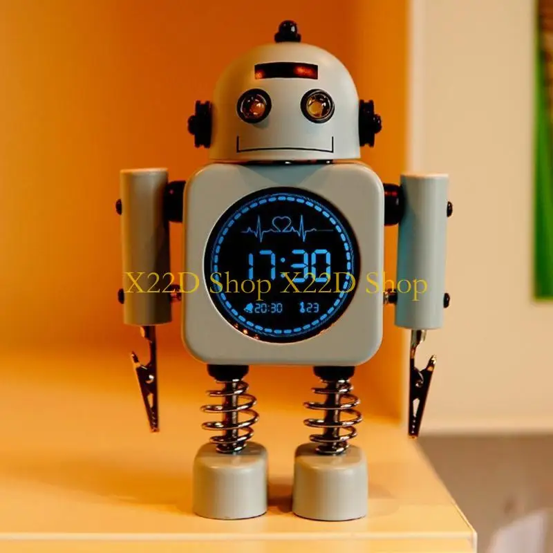 X22D Robot for Smart Digital Alarm Clock with Snooze Mode Temperature Displaying