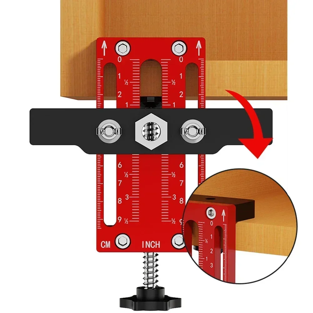 Cabinet Door Install Positioning Clamp Cabinets Frame Mounting Support Jig Aluminum Alloy Woodworking Door Installation Locator