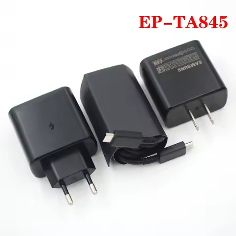 Original Samsung 45W PD Super Fast Charger US/EU/UK Power Adapter +1M 5A USB Type-C Cable For Galaxy S24 S23 S22 S21 S20 Plus A