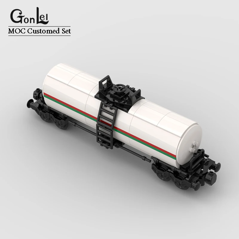 MOC Octan Train Tank Cars City Creative Idea Train Base Wheel Carriage Building Blocks Bricks Assembled DIY Toys Christmas Gifts