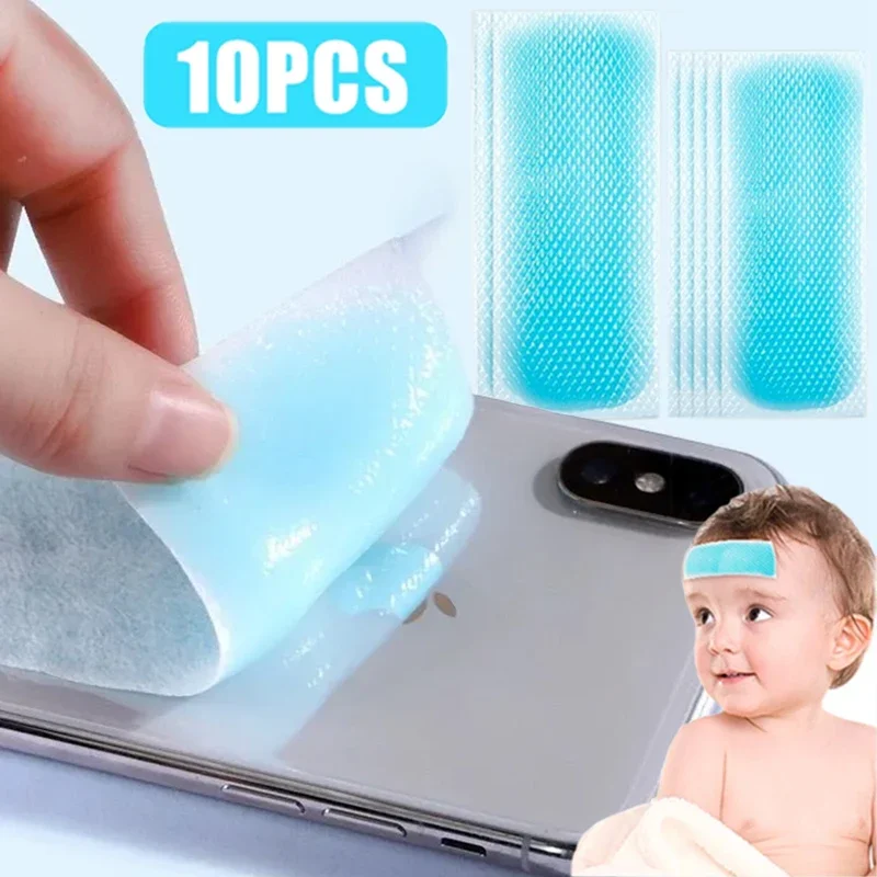 Mobile Phone Cooling Patches Multifunction Lower Temperature Ice Gel Hydrogel Cooling Gel Patch for Baby Adult Cooling Gel Patch