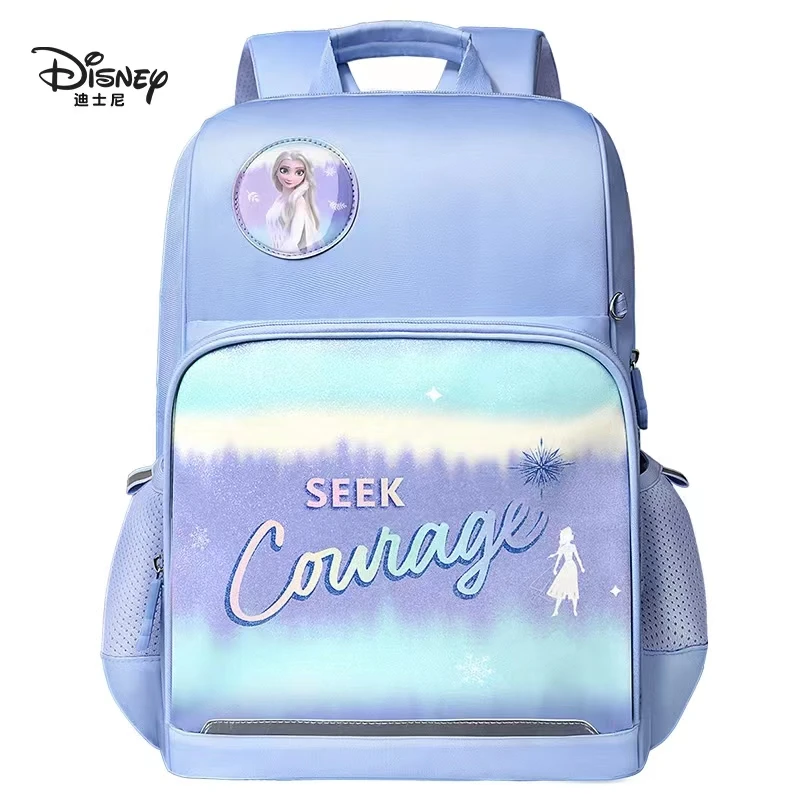 Disney Frozen Girl tornister Elsa Anna uczeń szkoły podstawowej plecak ortopedyczny na ramię o dużej pojemności 1-5 klasa Mochilas Escolares