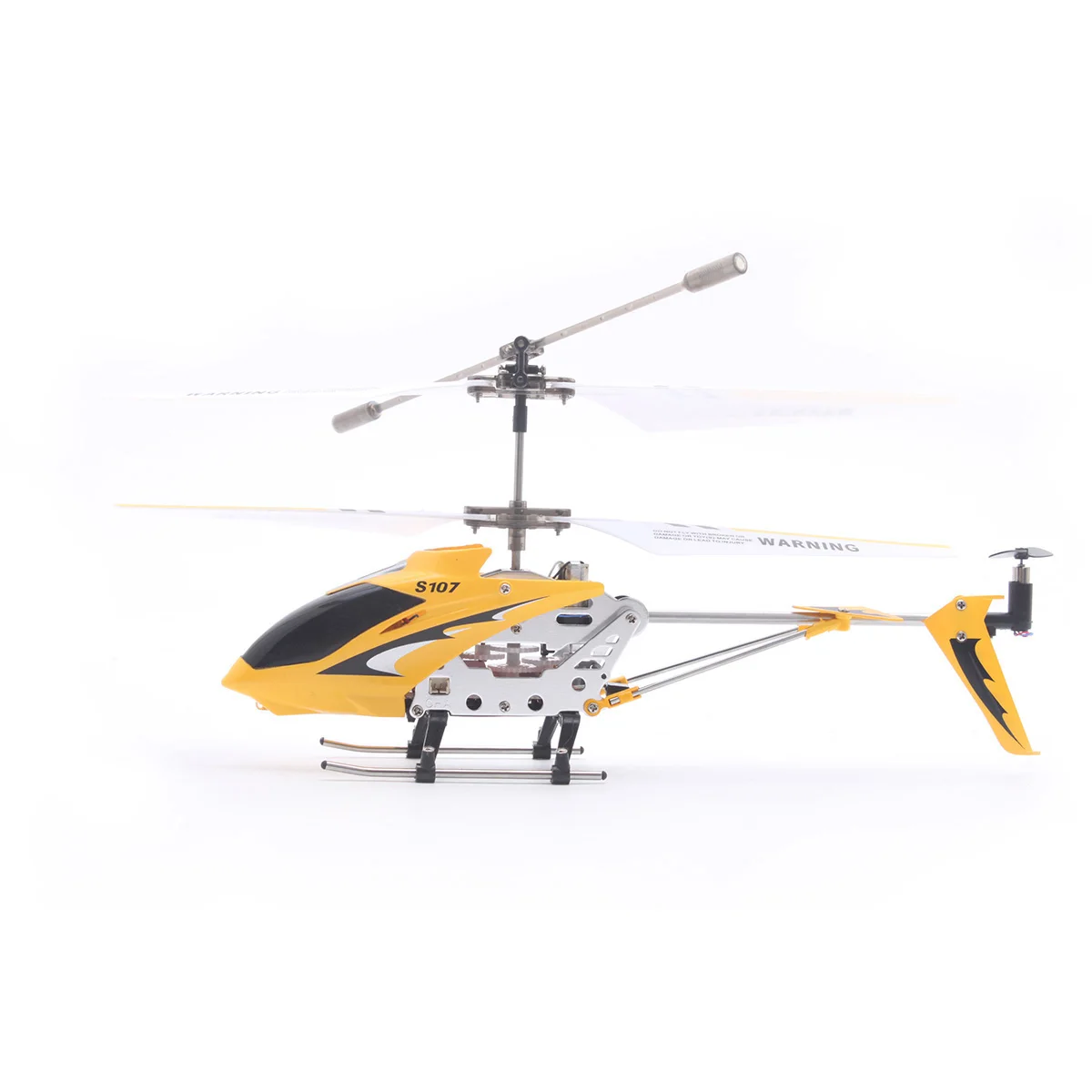 

3-Channel Mini Infrared Rc Helicopter S107G Built-In Gyro Led Light Yellow 360 Rotation Indoor Flight Rechargeable